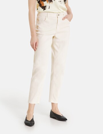 TAIFUN Tapered Jeans in Wit: voorkant