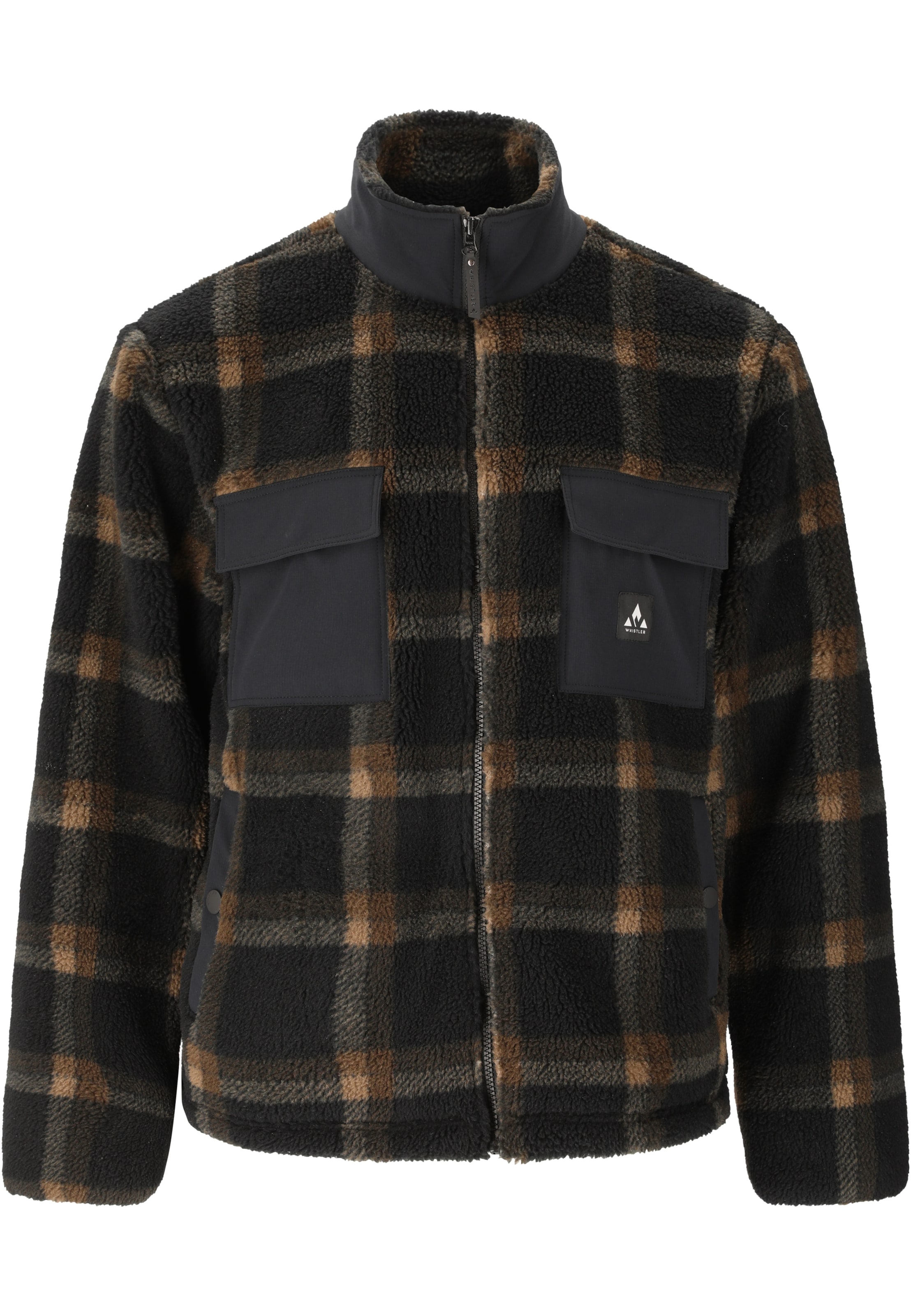 Whistler Fleecejacke 'Carrillo' in Schwarz: Vorderseite