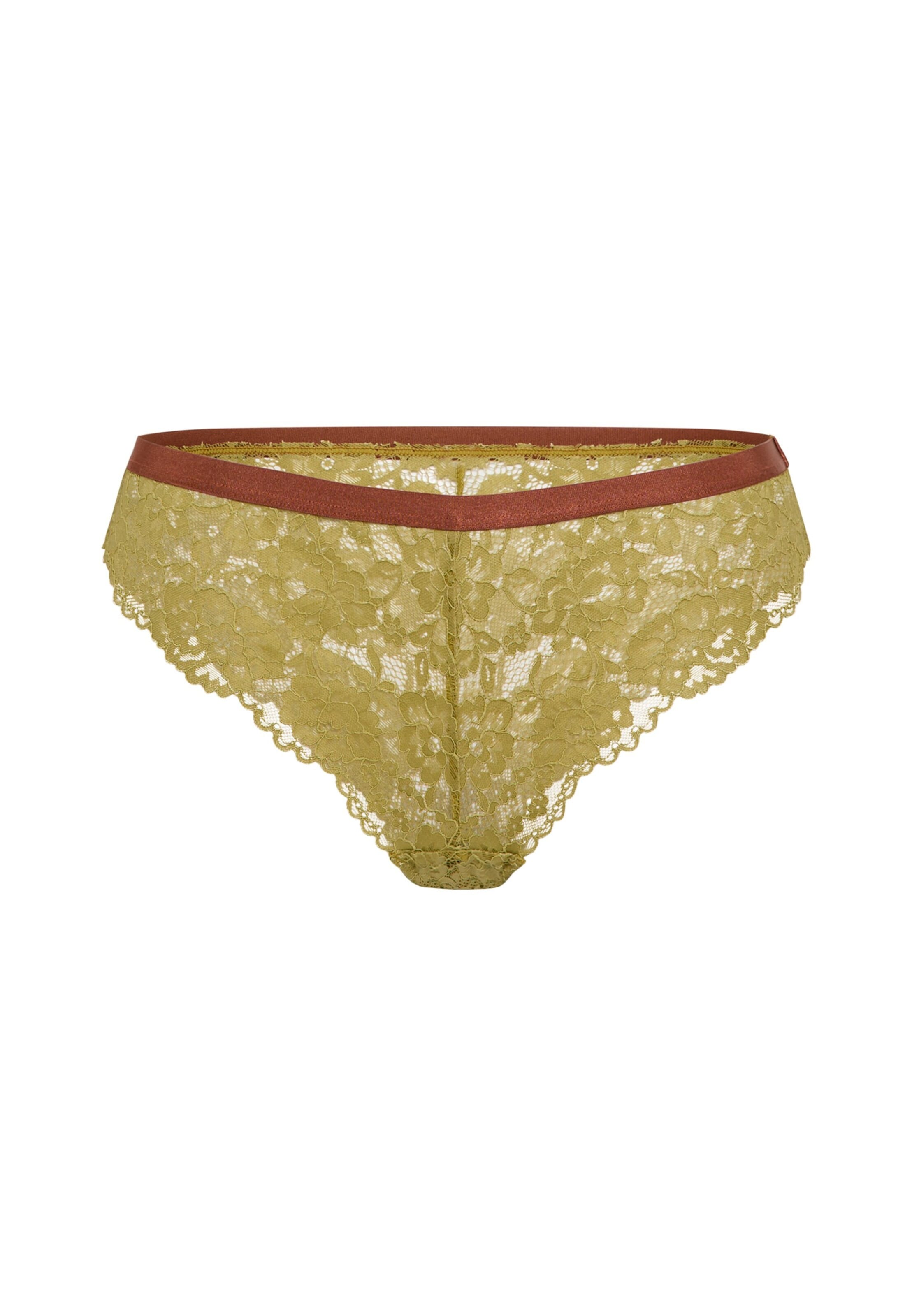 LSCN by LASCANA Трусы-слипы в Зеленый: спереди