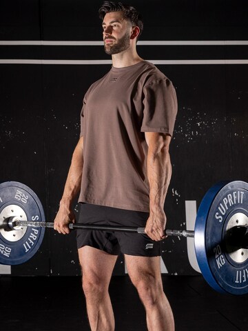 Maglietta 'Essential Oversized T-shirt' di Fortex Fitness in marrone