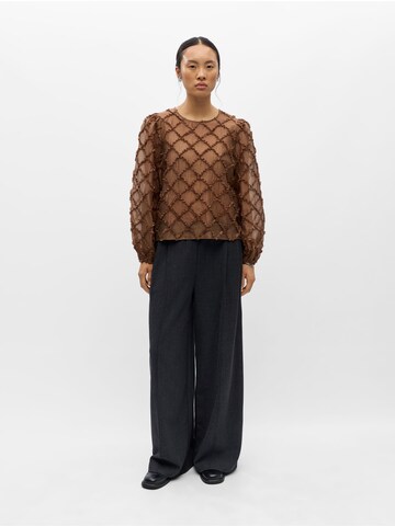 OBJECT Blouse 'Luisa' in Bruin