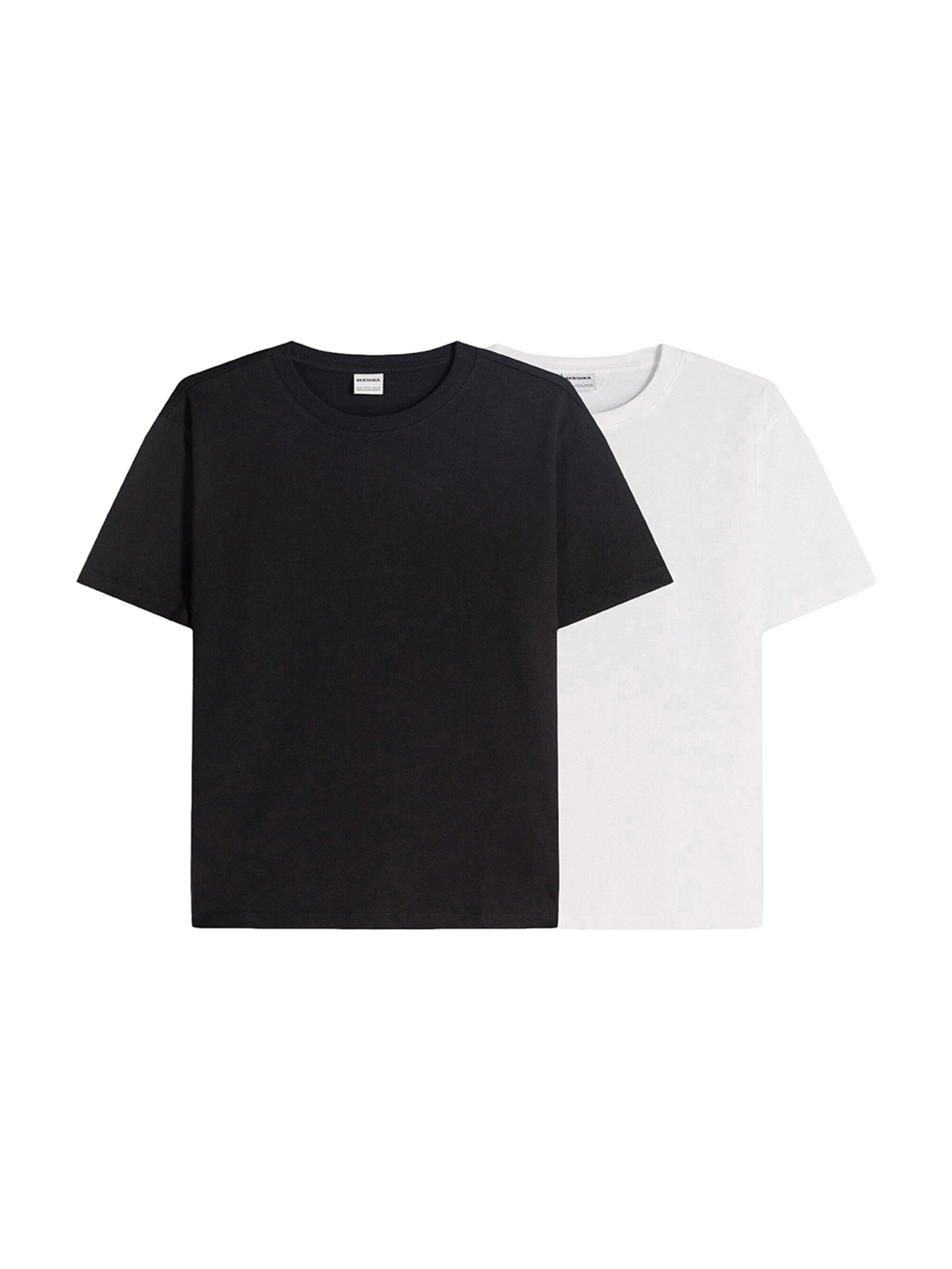 Bershka Shirt in Black / White, Item view