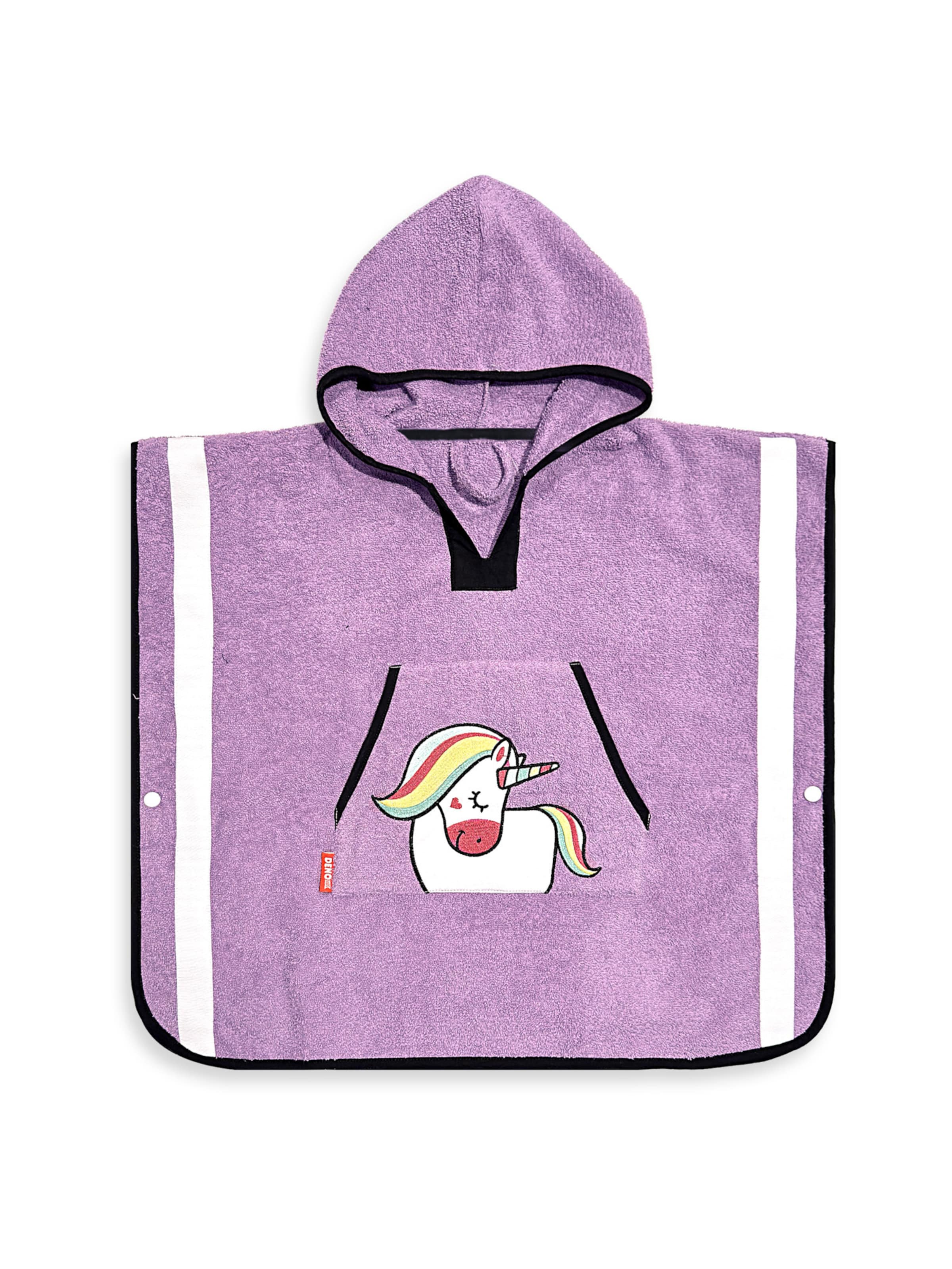 Peignoir Denokids en violet : devant