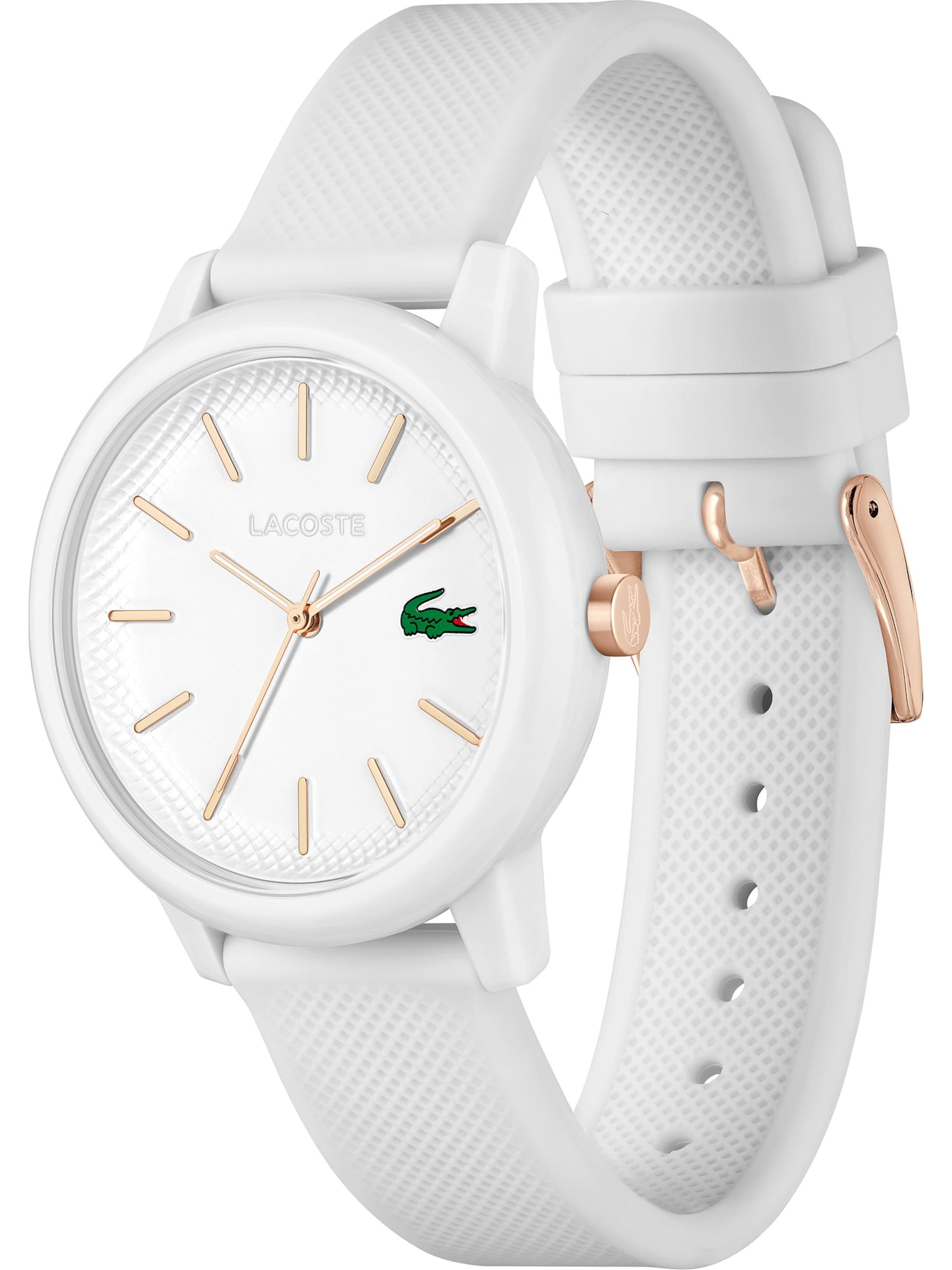 LACOSTE Аналогов часовник в бяло: отпред