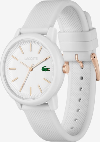 LACOSTE Analogové hodinky – bílá: přední strana