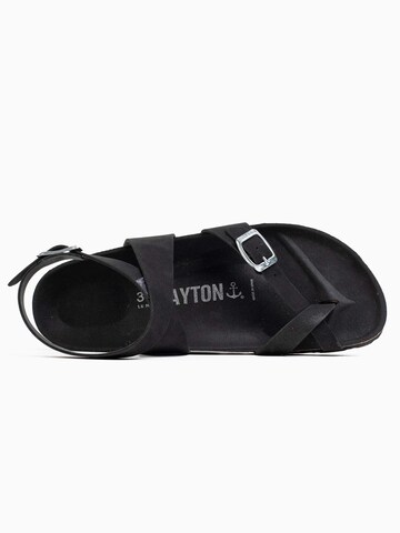 Bayton Strap Sandals in Black