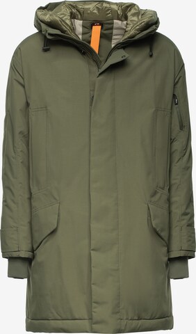 Parka mi-saison 'EPIC' g-lab en vert : devant