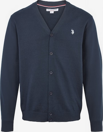 U.S. POLO ASSN. Bluza rozpinana ' UMDolovan ' w kolorze niebieski: przód