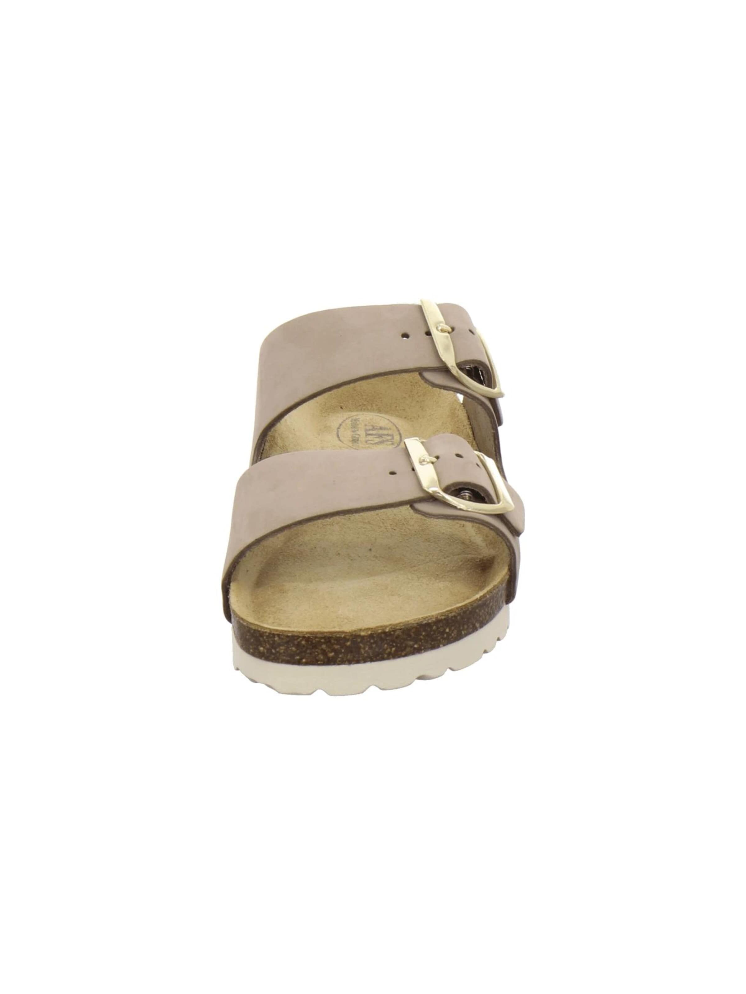 AFS-Schuhe Pantolette 'Pantoletten Damen Zweischnaller sand'‌‌‌‌ in Beige