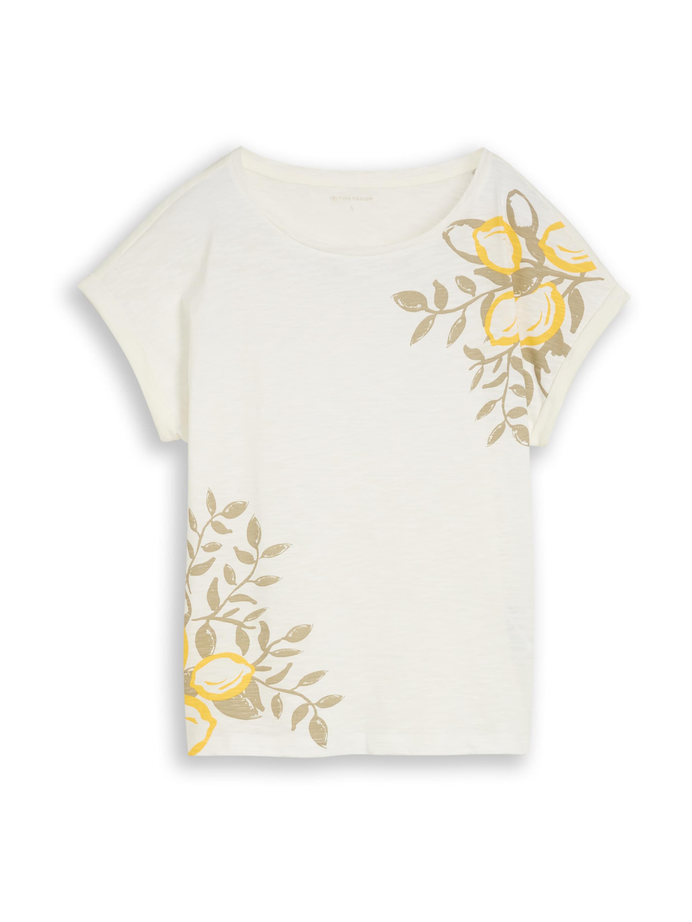 TOM TAILOR T-Shirt in Weiß: Vorderseite