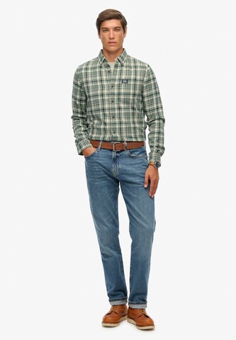 Superdry Comfort Fit Hemd in Grün