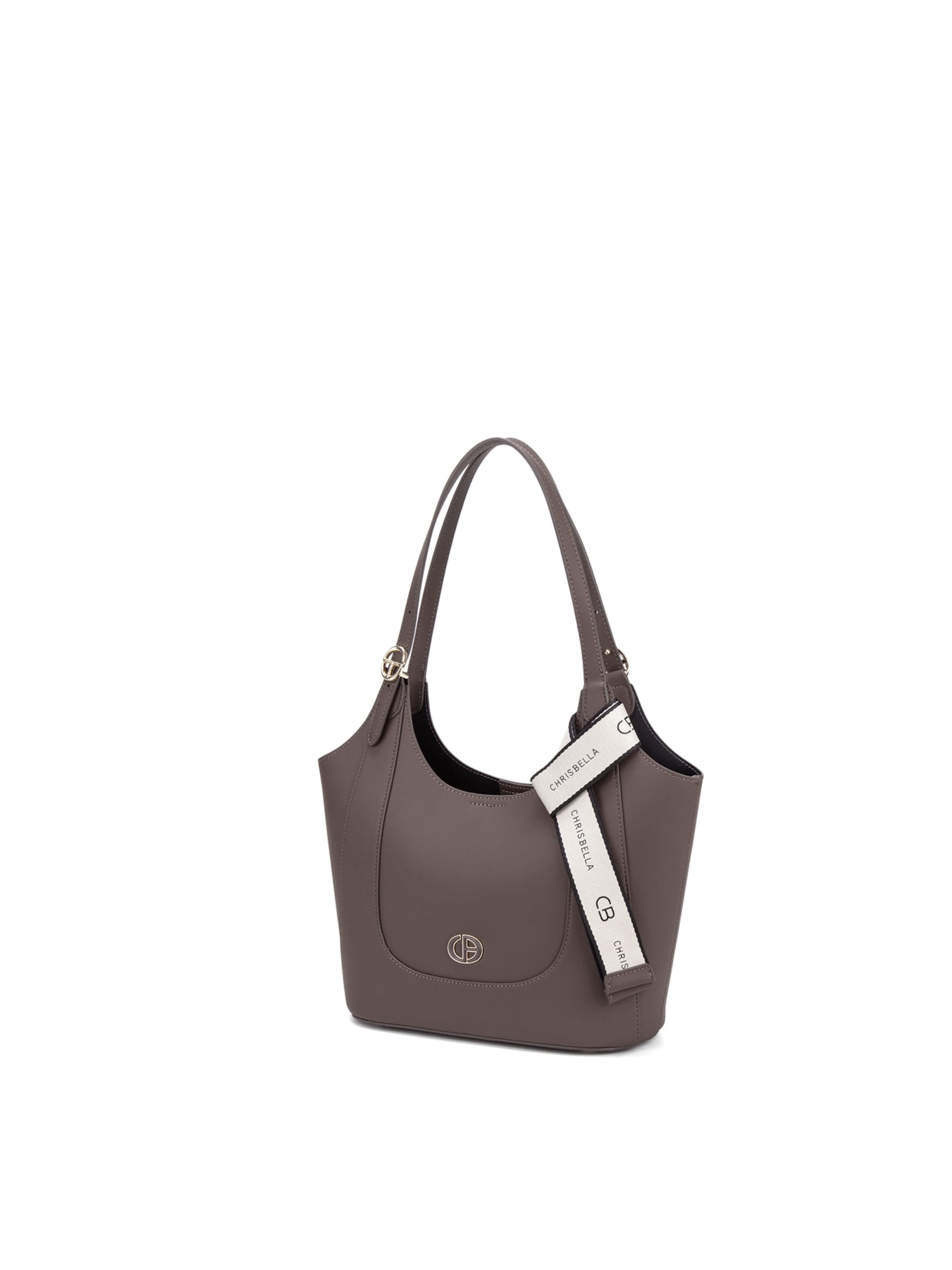 Chrisbella Shoulder Bag in Brown: front