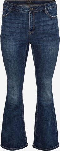 Vero Moda Curve Flared Jeans 'SIGA' in Blauw: voorkant