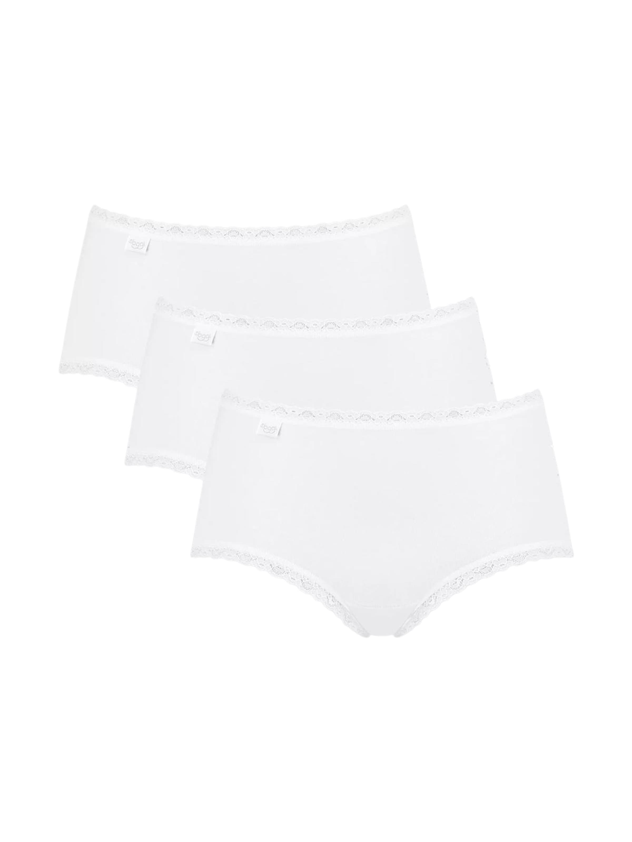 Chiloți de la SLOGGI pe alb: față