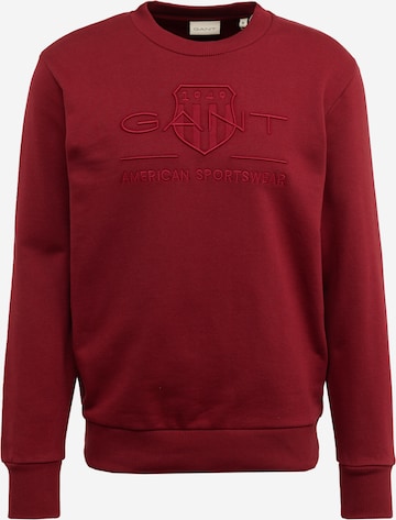 Sweat-shirt GANT en rouge : devant