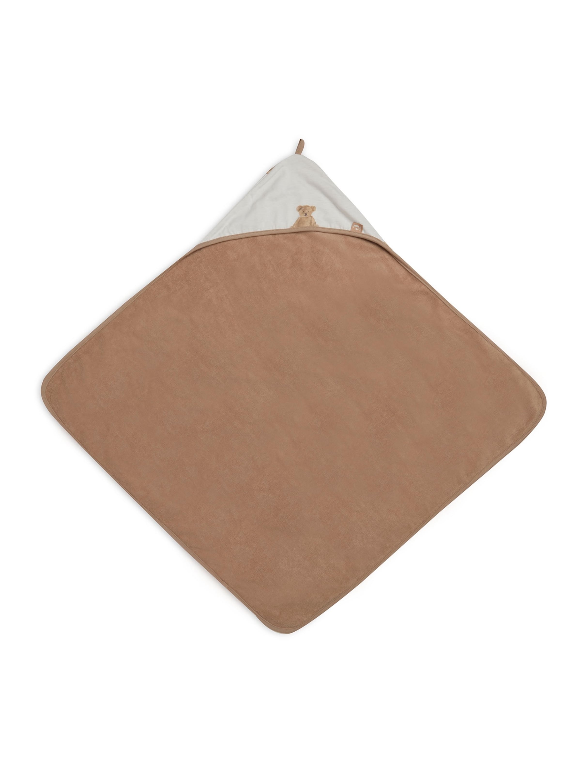 Foulard 'Teddy Bear' Jollein en marron : devant