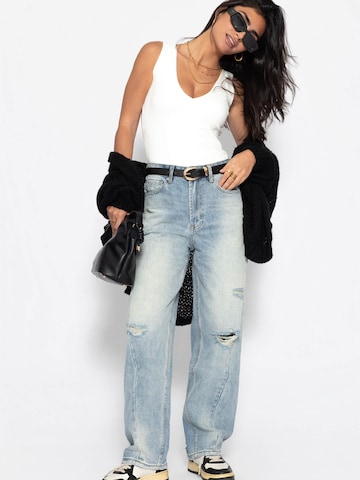 SASSYCLASSY Tapered Jeans‌‌‌ in Blau
