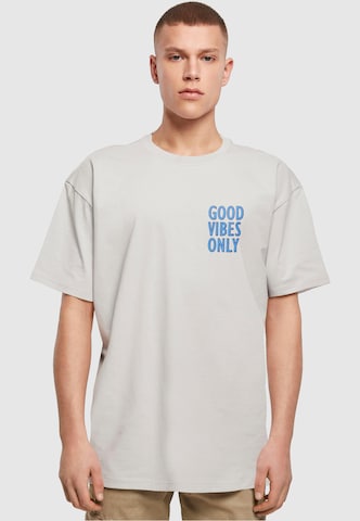Merchcode T-Shirt 'Good Vibes Only' in Grau: predná strana