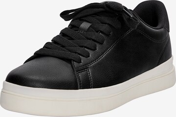 Pull&Bear Platform trainers in Black: front