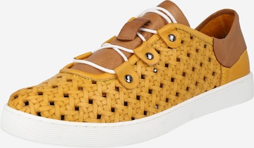 COSMOS COMFORT Обувки с връзки в жълто: отпред