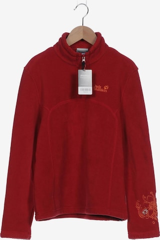 JACK WOLFSKIN Sweatshirt & Zip-Up Hoodie in S in Red: front