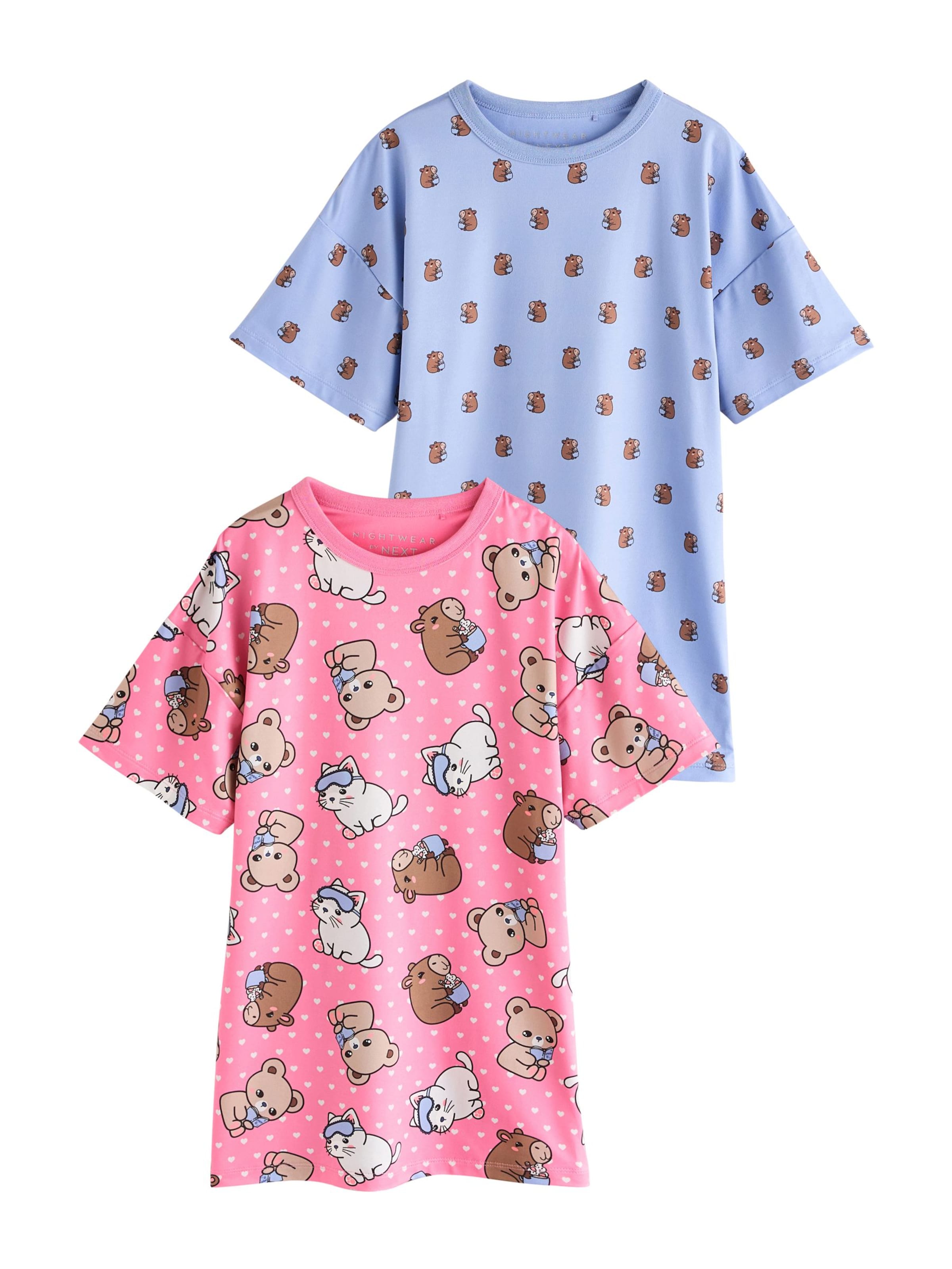 Next - Camiseta de noche en azul: frente