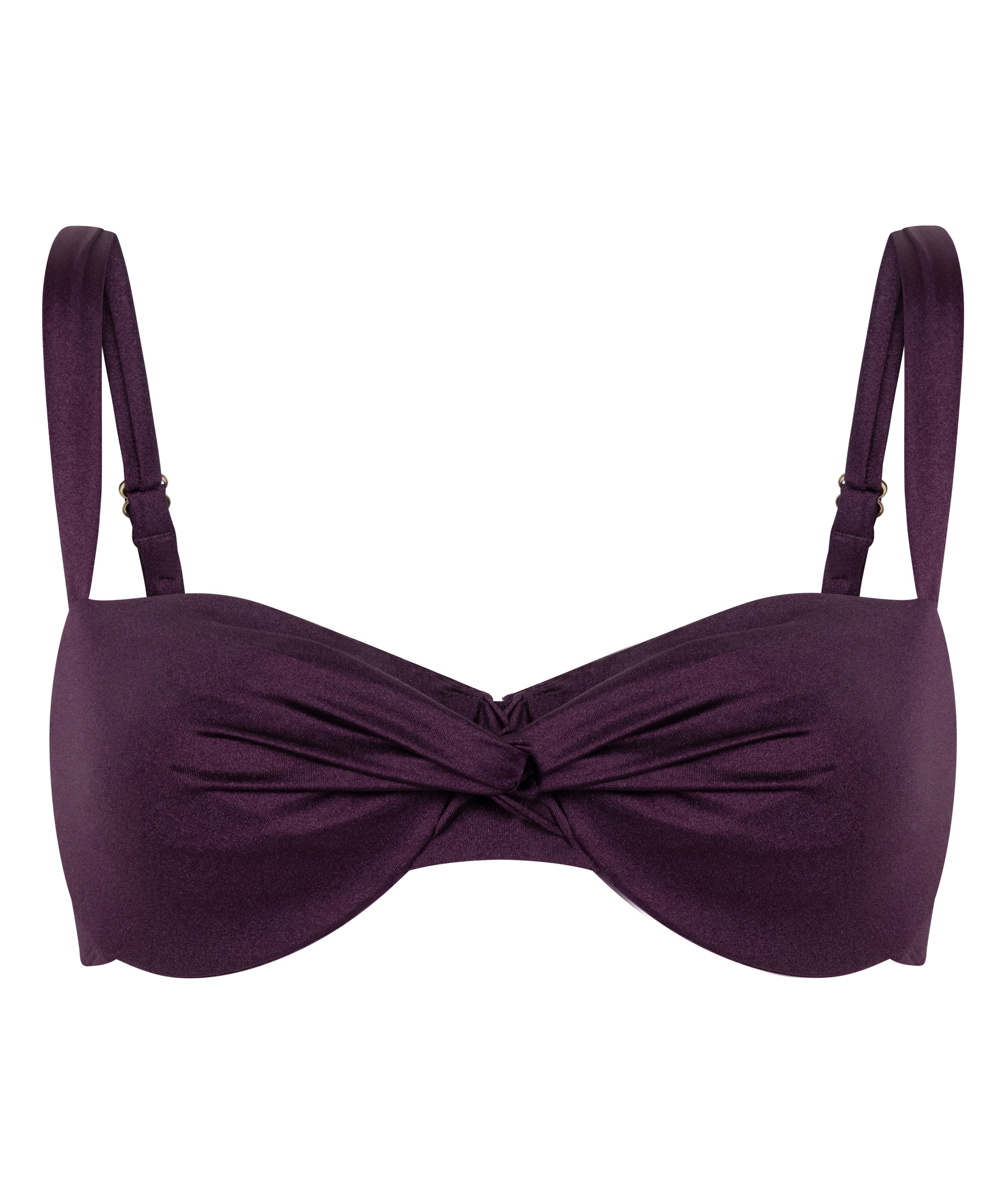 Hunkemöller Balkonetová Horní díl plavek 'Colsta' – fialová: přední strana