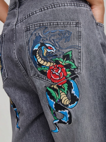 Ed Hardy Loose fit Jeans in Grey