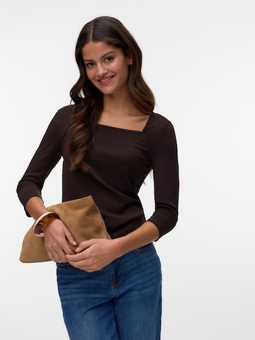 VERO MODA Shirt in Bruin: voorkant