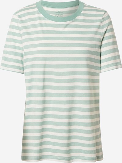 TOM TAILOR T-Shirt in grün / weiß, Produktansicht