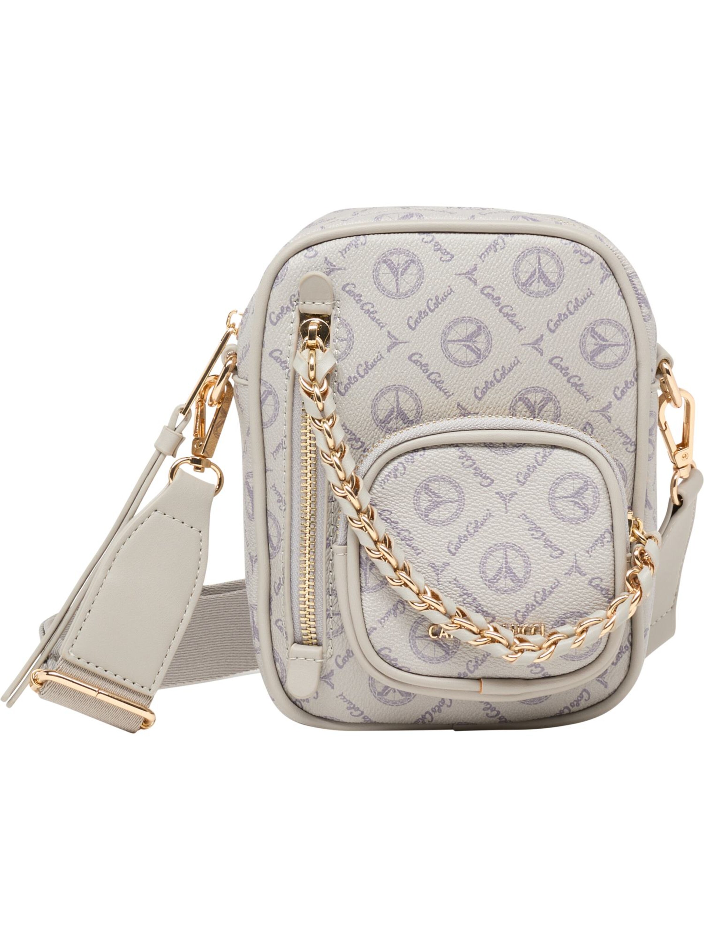 Carlo Colucci Crossbody bag in Grey: front