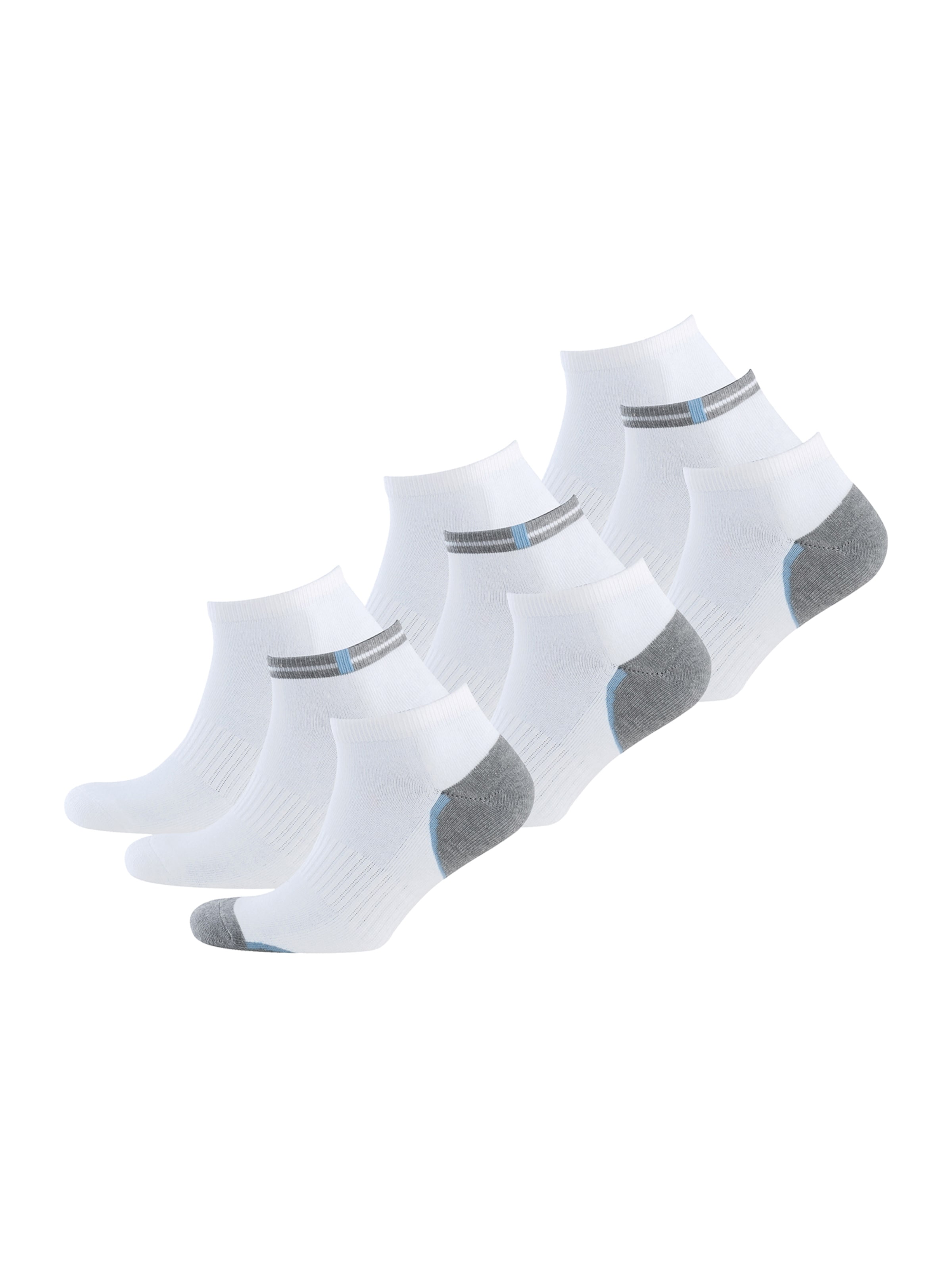 Nur Der Ankle Socks in White: front