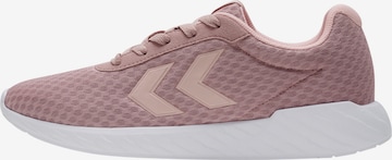 Baskets basses Hummel en rose : devant