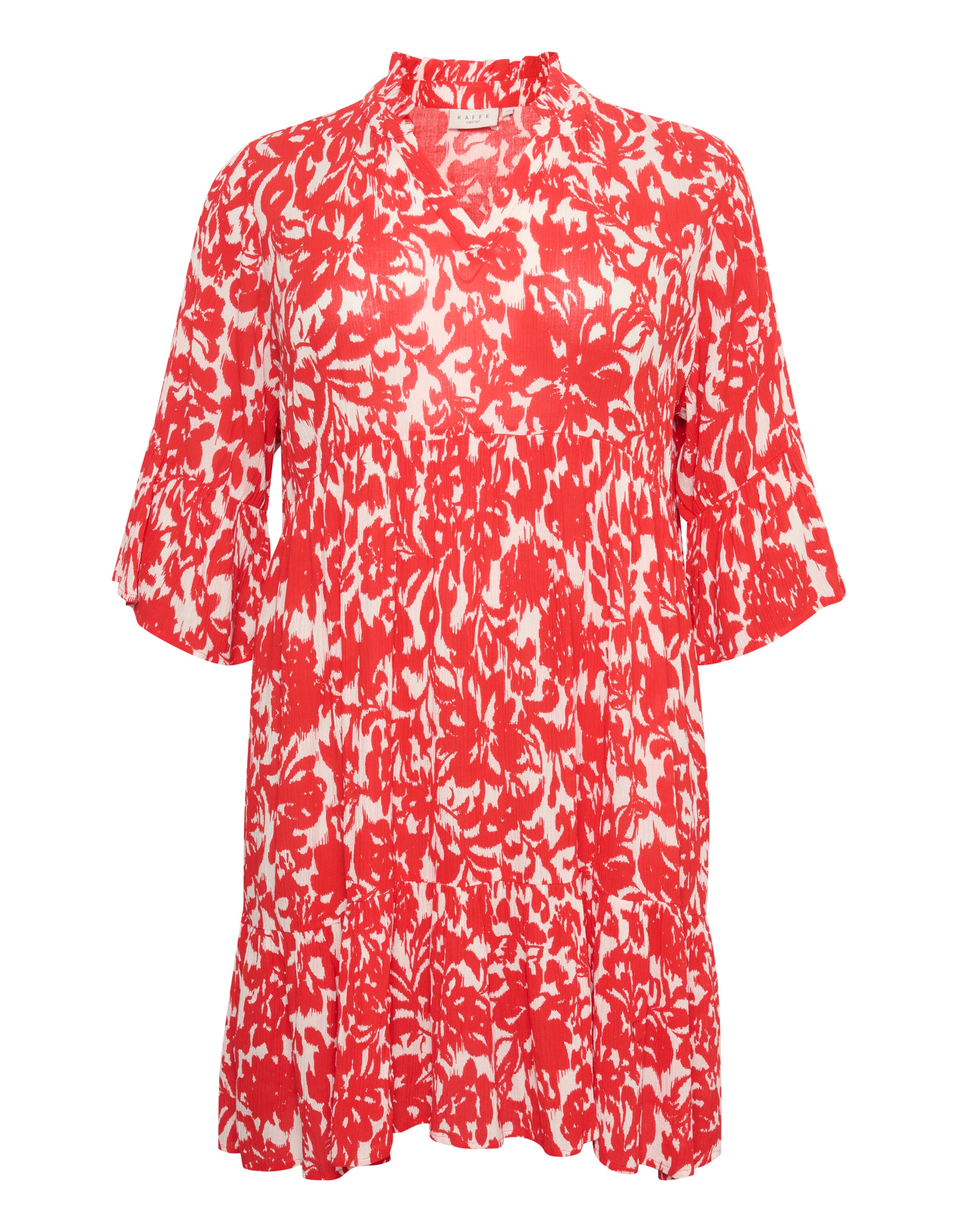 Robe 'Kaffe' KAFFE CURVE en rouge : devant