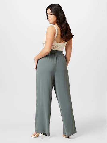 ABOUT YOU Curvy Wide leg Broek 'Liane' in Groen