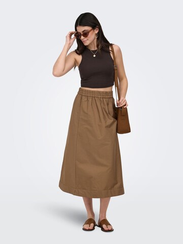 ONLY Skirt 'ONLRayi' in Brown