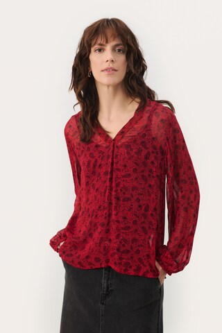 Part Two Blouse 'Ditte' in Rood: voorkant