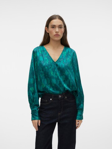 VERO MODA - Blusa 'MERLE' em verde: frente