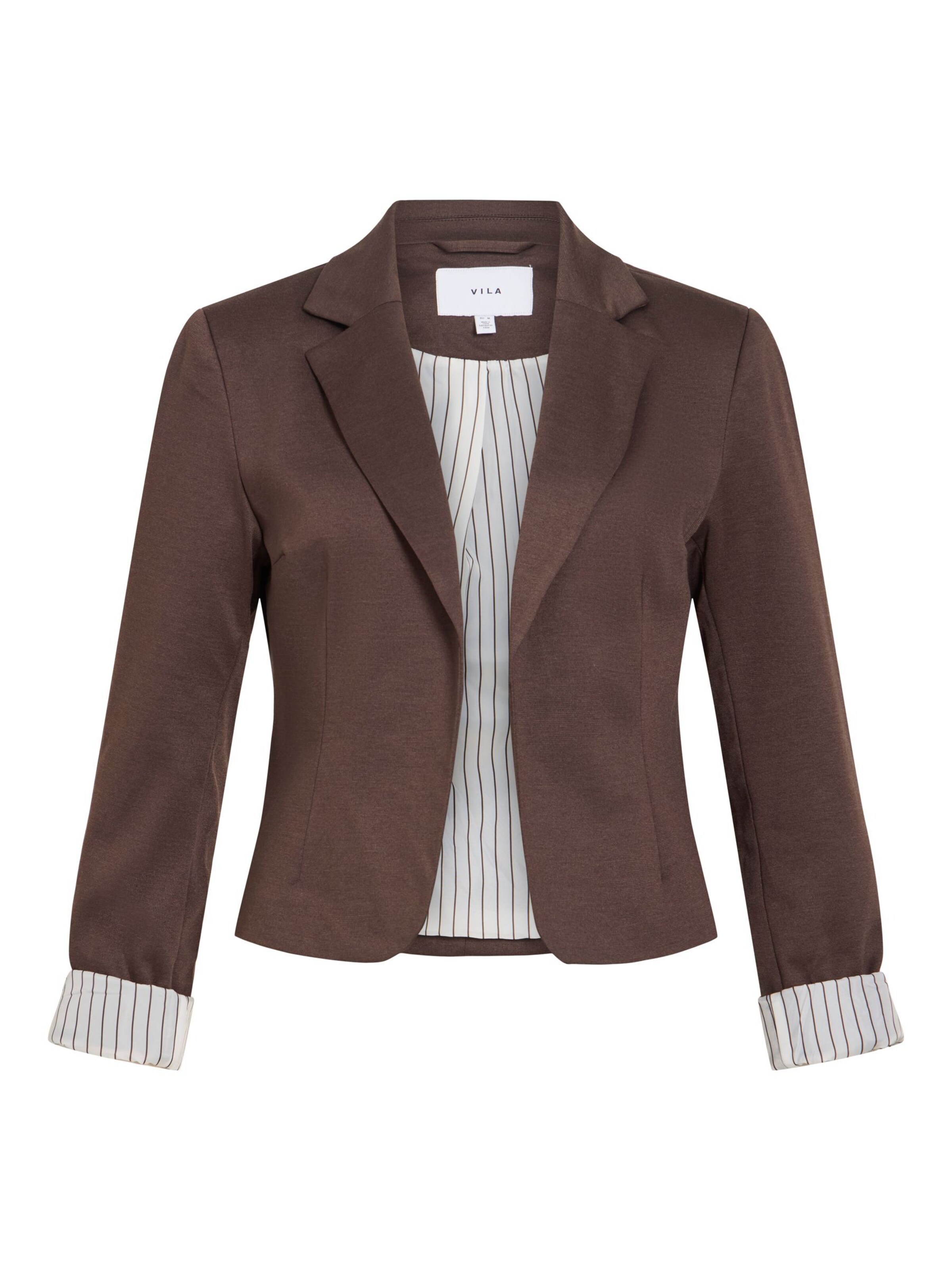 VILA Blazers 'VISaga' in 34 in de kleur Chocoladebruin, Productweergave