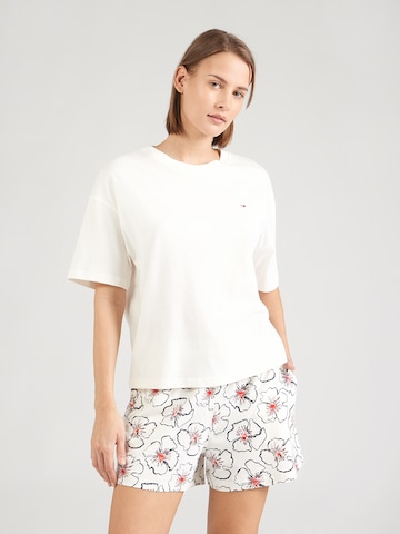 Tommy Hilfiger UnderwearKratke hlače za spavanje - bež boja: prednji dio