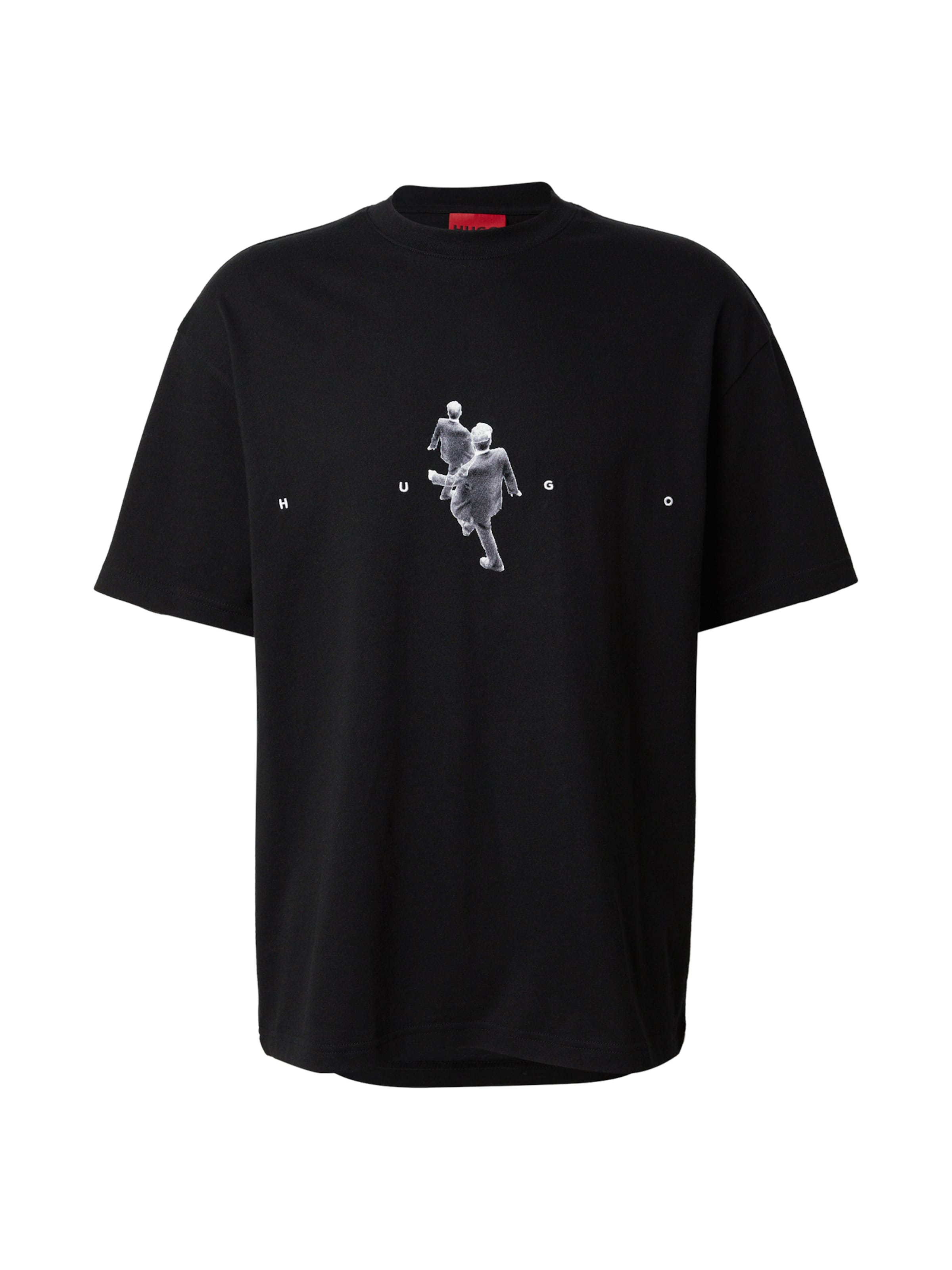 Tricou 'Dollo' de la HUGO pe negru: față