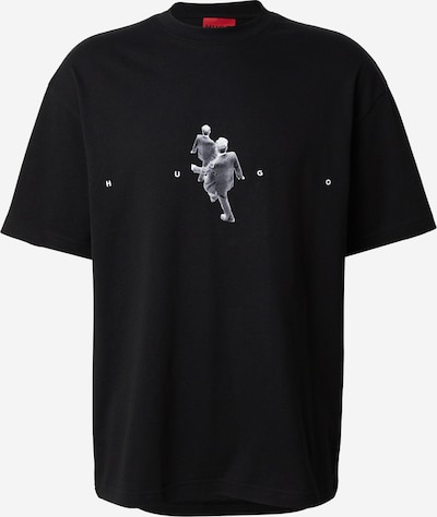 Marškinėliai 'Dollo' iš HUGO, spalva – juoda / margai balta, Prekių apžvalga