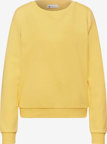 STREET ONE Sweatshirt in Yellow: front