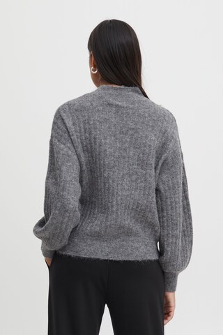 ICHI Strickpullover 'Kamara' in Grau