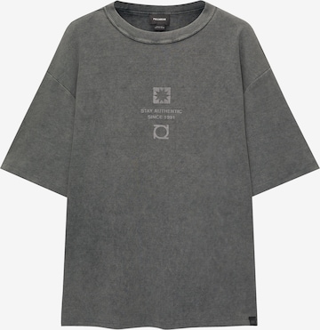 Pull&Bear Shirt in Grijs: voorkant