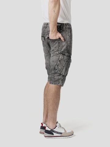 juoda KOROSHI Standartinis Darbinio stiliaus džinsai