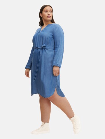 Tom Tailor Women + Shirt Dress in Blue