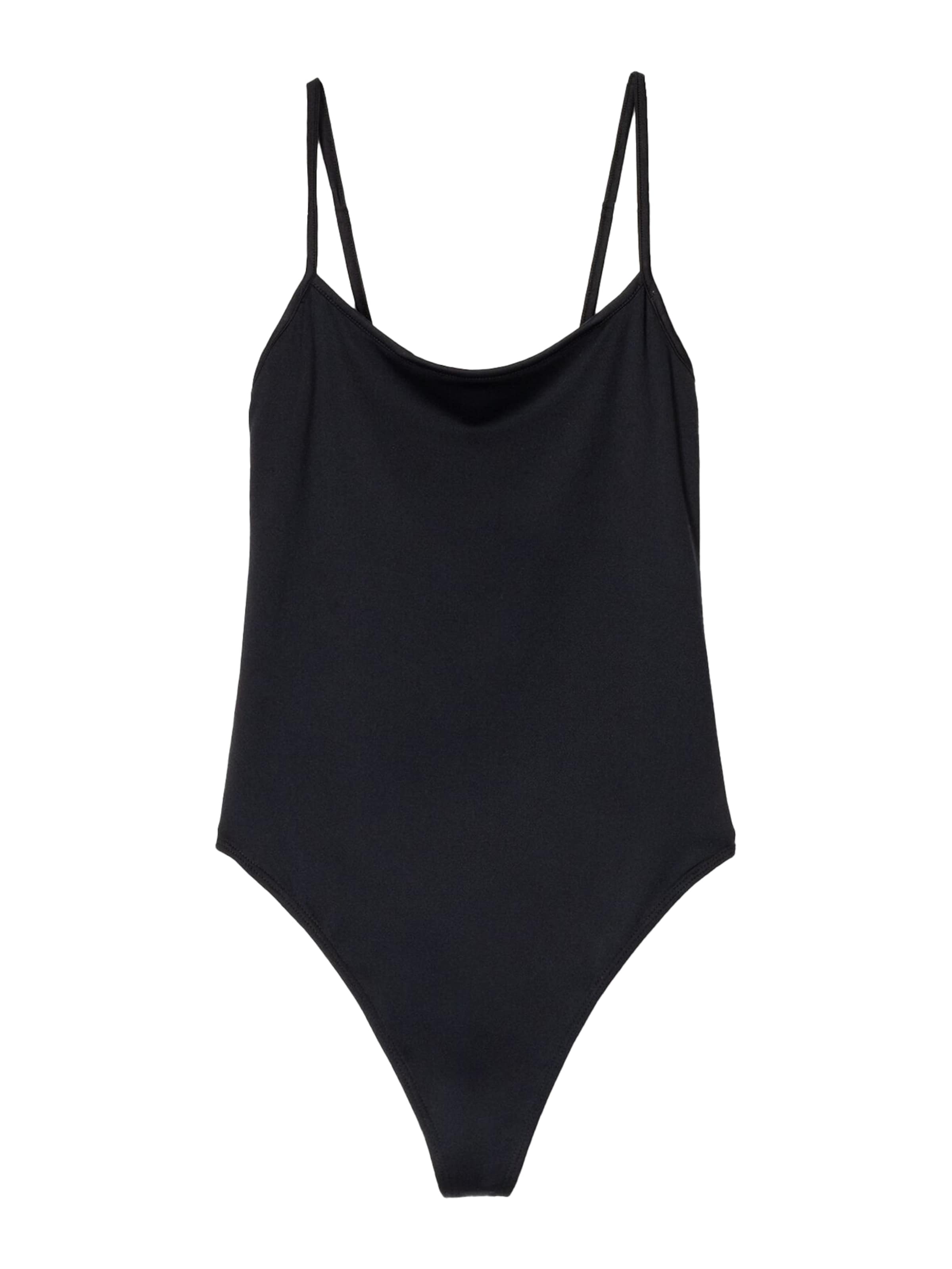 Bershka Shirtbody i sort: forside