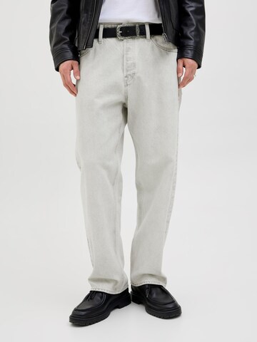 JACK & JONES Baggy Jeans 'JJIron JJOriginal' i hvid: forside