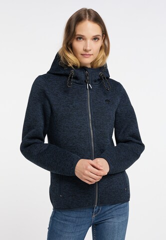 DreiMaster Vintage Fleece Jacket in Blue: front